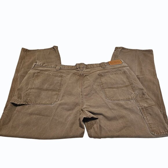 CE Schmidt Workwear Canvas Carpenter Pants Utility Tough 44" W x 31" L  Brown - Picture 6 of 13